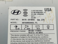 2014-2016 Hyundai Elantra Radio AM FM Cd Player Receiver Replacement P/N:96170-3X156GU Fits Fits 2014 2015 2016 OEM Used Aut