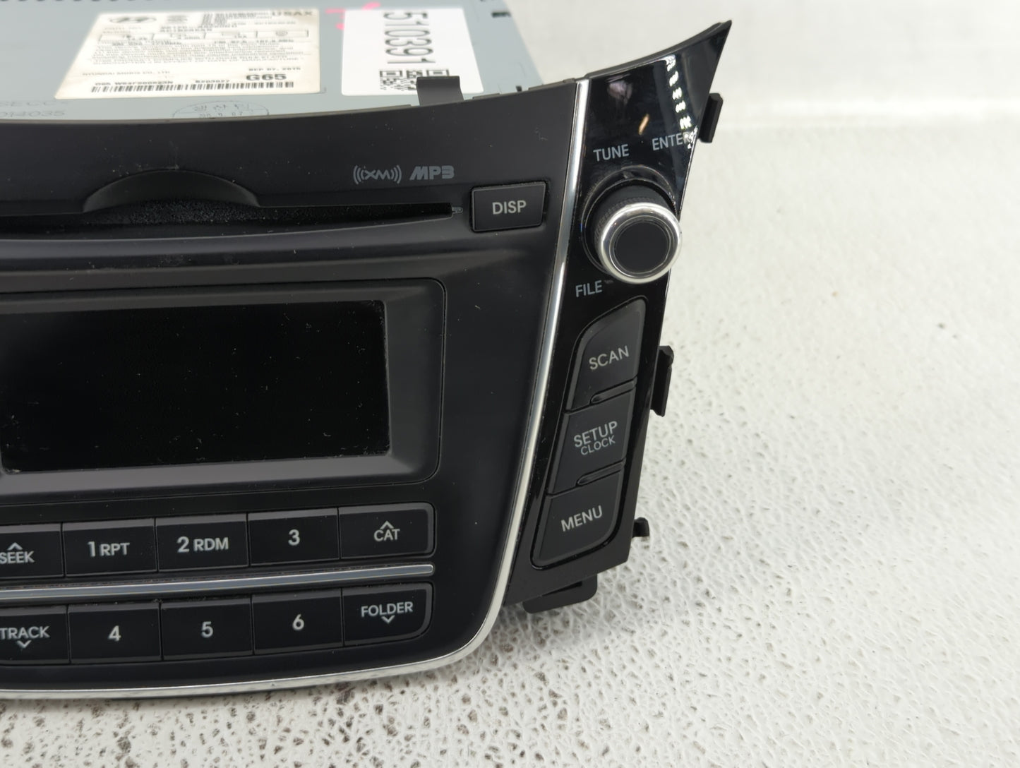Hyundai Elantra Am Fm Cd Player Radio Receiver - Oemusedautoparts1.com