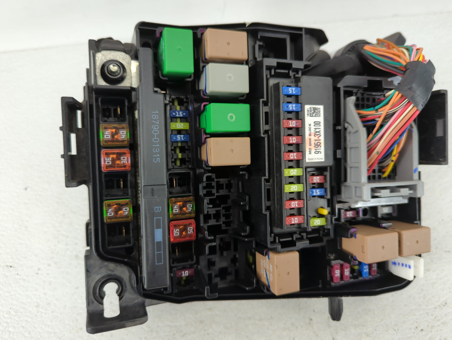 2014-2016 Hyundai Elantra Fusebox Fuse Box Panel Relay Module P/N:91951-3X710 912013Y060, 91951-3X100 Fits Fits 2014 2015 20