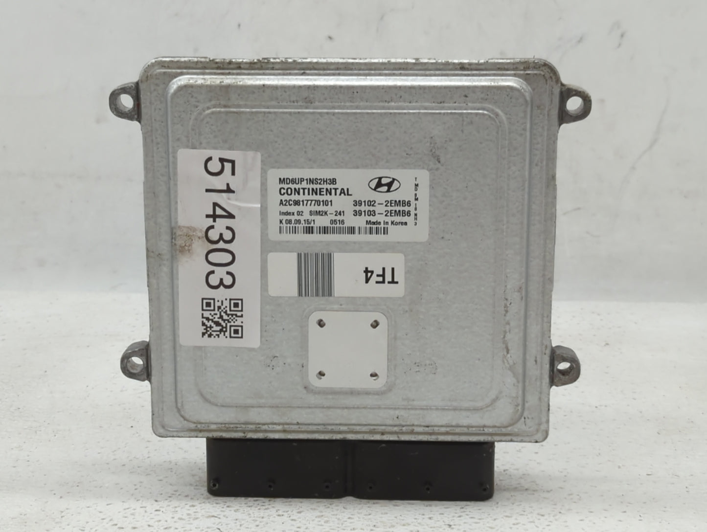 2014-2016 Hyundai Elantra PCM Engine Control Computer ECU ECM PCU OEM P/N:39103-2EMB6 39102-2EMB6 Fits Fits 2014 2015 2016 O