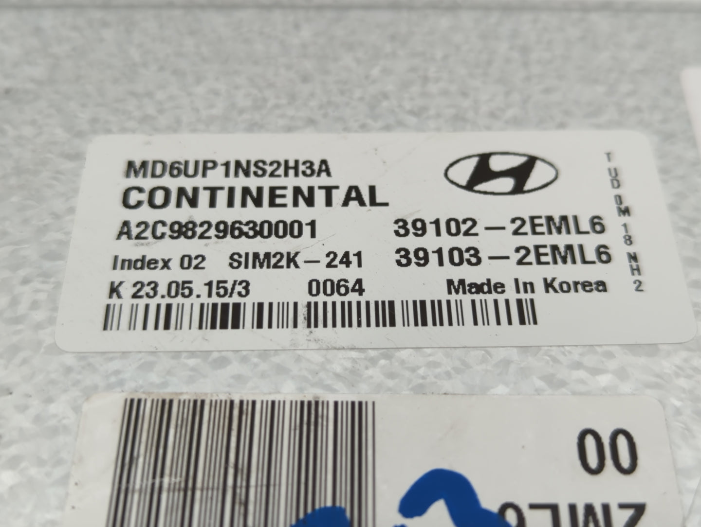 2014-2016 Hyundai Elantra PCM Engine Control Computer ECU ECM PCU OEM P/N:39103-2EML6 39102-2EML6 Fits Fits 2014 2015 2016 O