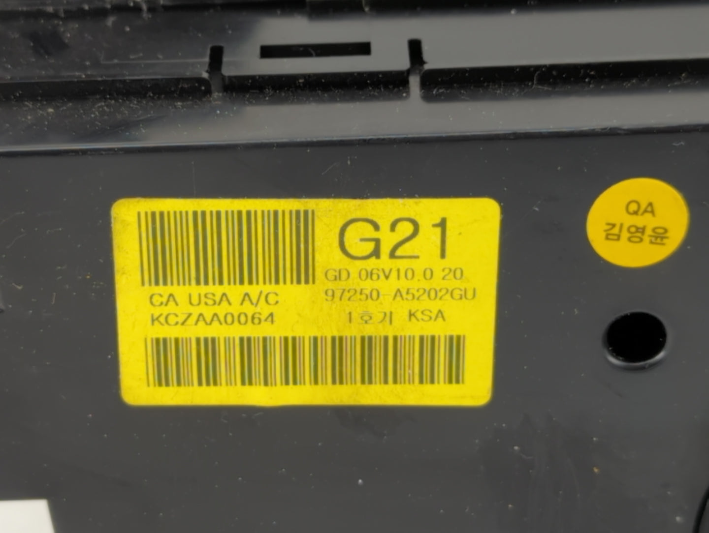 2016-2017 Hyundai Elantra Climate Control Module Temperature AC/Heater Replacement P/N:97250-A5202GU 97250-3XCD1 Fits OEM Us