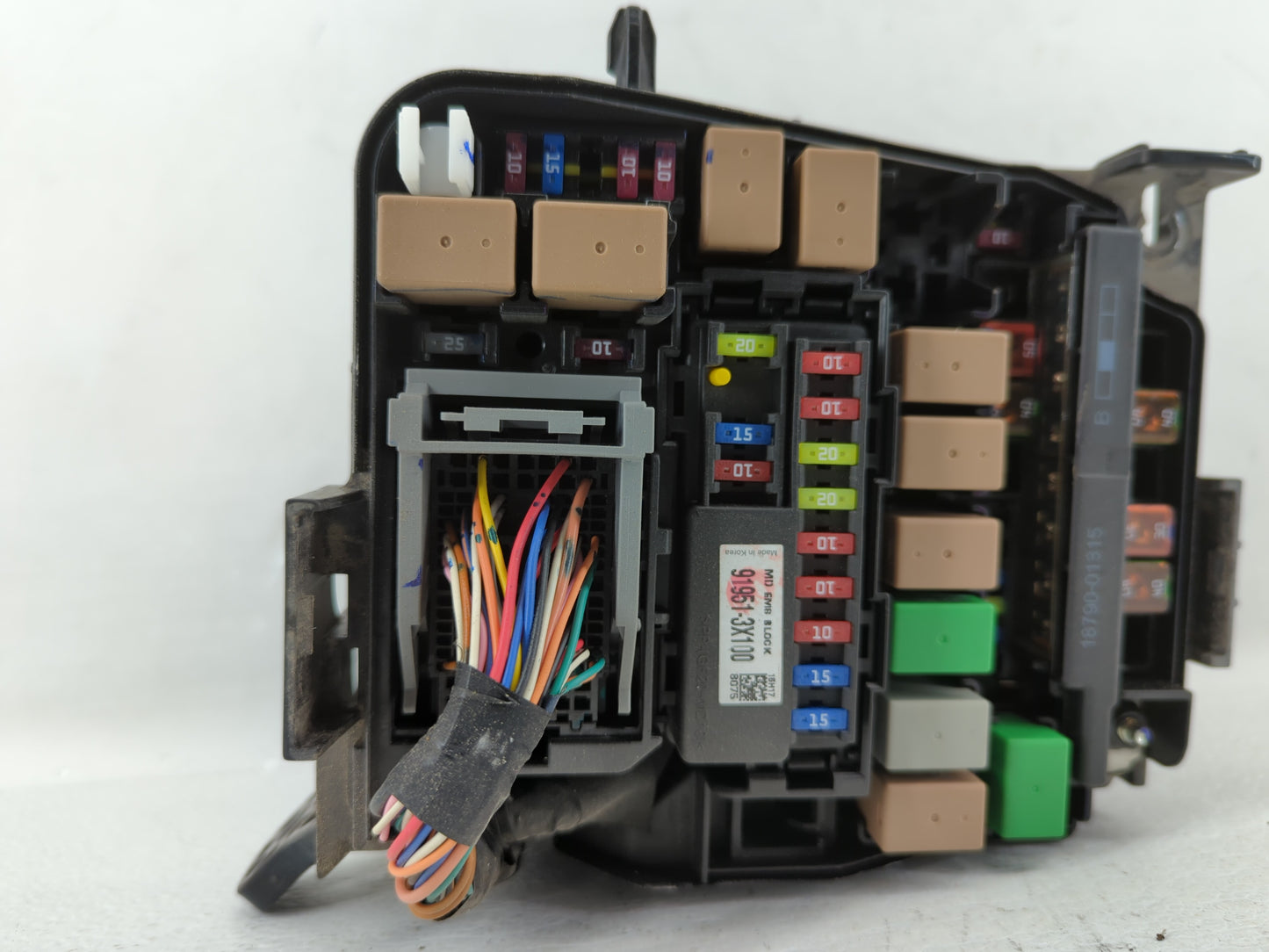 2014-2016 Hyundai Elantra Fusebox Fuse Box Panel Relay Module P/N:91951-3X710 Fits Fits 2014 2015 2016 OEM Used Auto Parts -