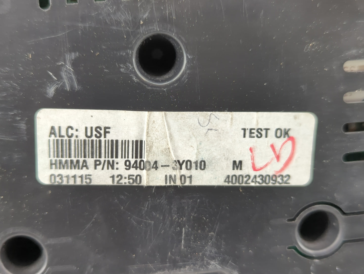 2014-2016 Hyundai Elantra Instrument Cluster Speedometer Gauges P/N:94004-3Y010 Fits Fits 2014 2015 2016 OEM Used Auto Parts