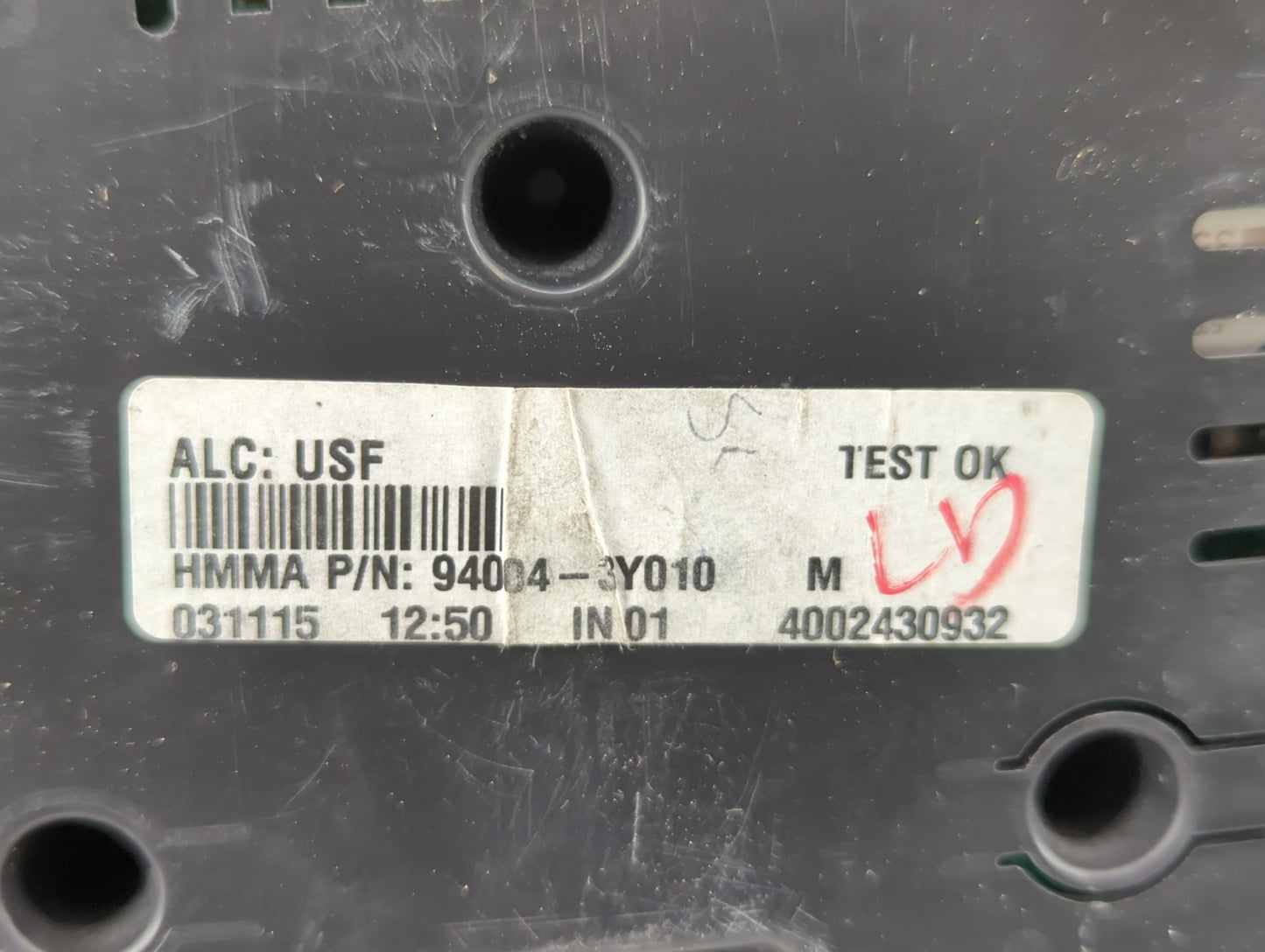 2014-2016 Hyundai Elantra Instrument Cluster Speedometer Gauges P/N:94004-3Y010 Fits Fits 2014 2015 2016 OEM Used Auto Parts