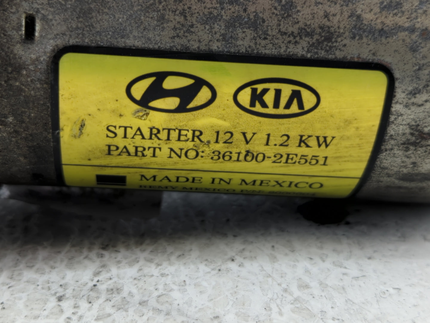2014-2020 Hyundai Elantra Car Starter Motor Solenoid OEM P/N:36100-2E551 Fits Fits 2014 2015 2016 2017 2018 2019 2020 OEM Us