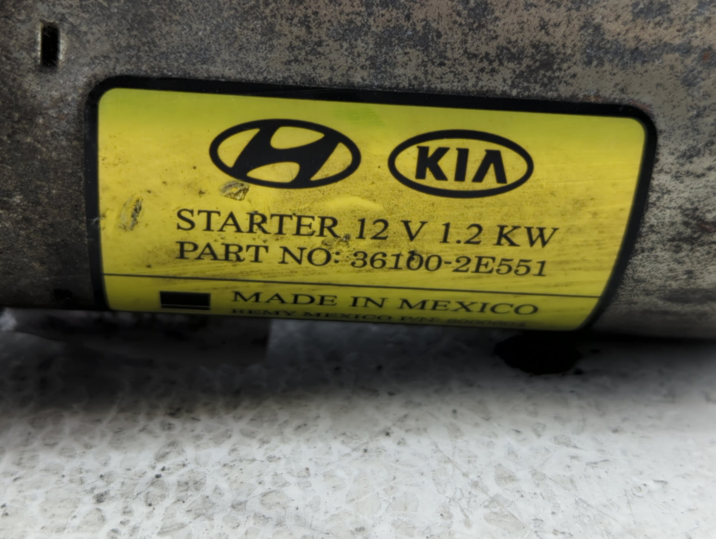 2014-2020 Hyundai Elantra Car Starter Motor Solenoid OEM P/N:36100-2E551 Fits Fits 2014 2015 2016 2017 2018 2019 2020 OEM Us