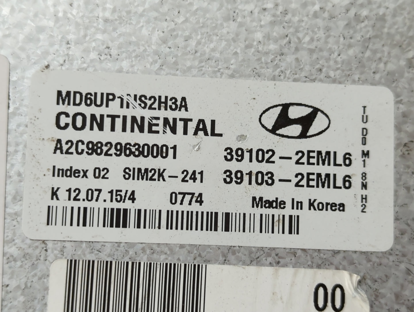 2014-2016 Hyundai Elantra PCM Engine Control Computer ECU ECM PCU OEM P/N:A2C53343556 821704B Fits Fits 2014 2015 2016 OEM U