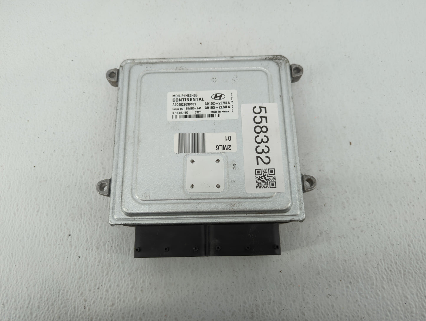2014-2016 Hyundai Elantra PCM Engine Control Computer ECU ECM PCU OEM P/N:39102-2EML6 Fits Fits 2014 2015 2016 OEM Used Auto