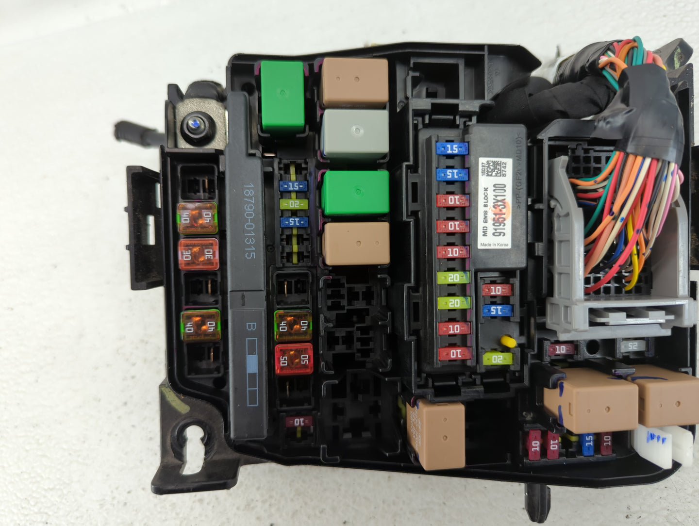2014-2016 Hyundai Elantra Fusebox Fuse Box Panel Relay Module P/N:91951-3X100 Fits Fits 2014 2015 2016 OEM Used Auto Parts -