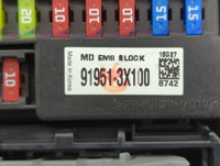 2014-2016 Hyundai Elantra Fusebox Fuse Box Panel Relay Module P/N:91951-3X100 Fits Fits 2014 2015 2016 OEM Used Auto Parts -