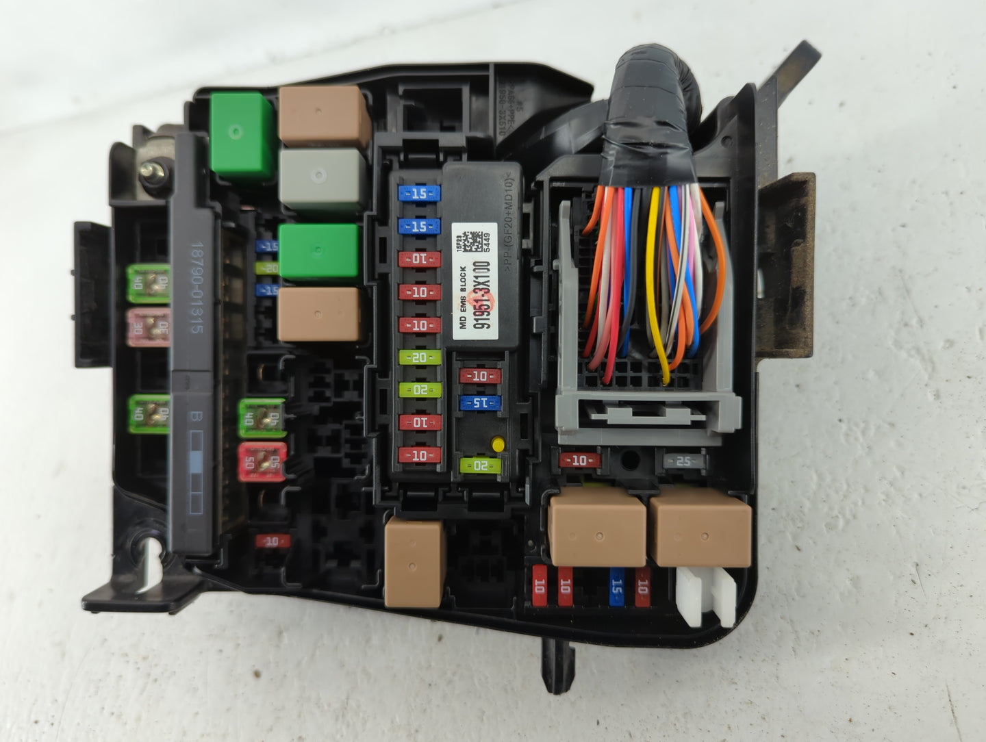 2014-2016 Hyundai Elantra Fusebox Fuse Box Panel Relay Module P/N:912653X060A Fits Fits 2014 2015 2016 OEM Used Auto Parts -