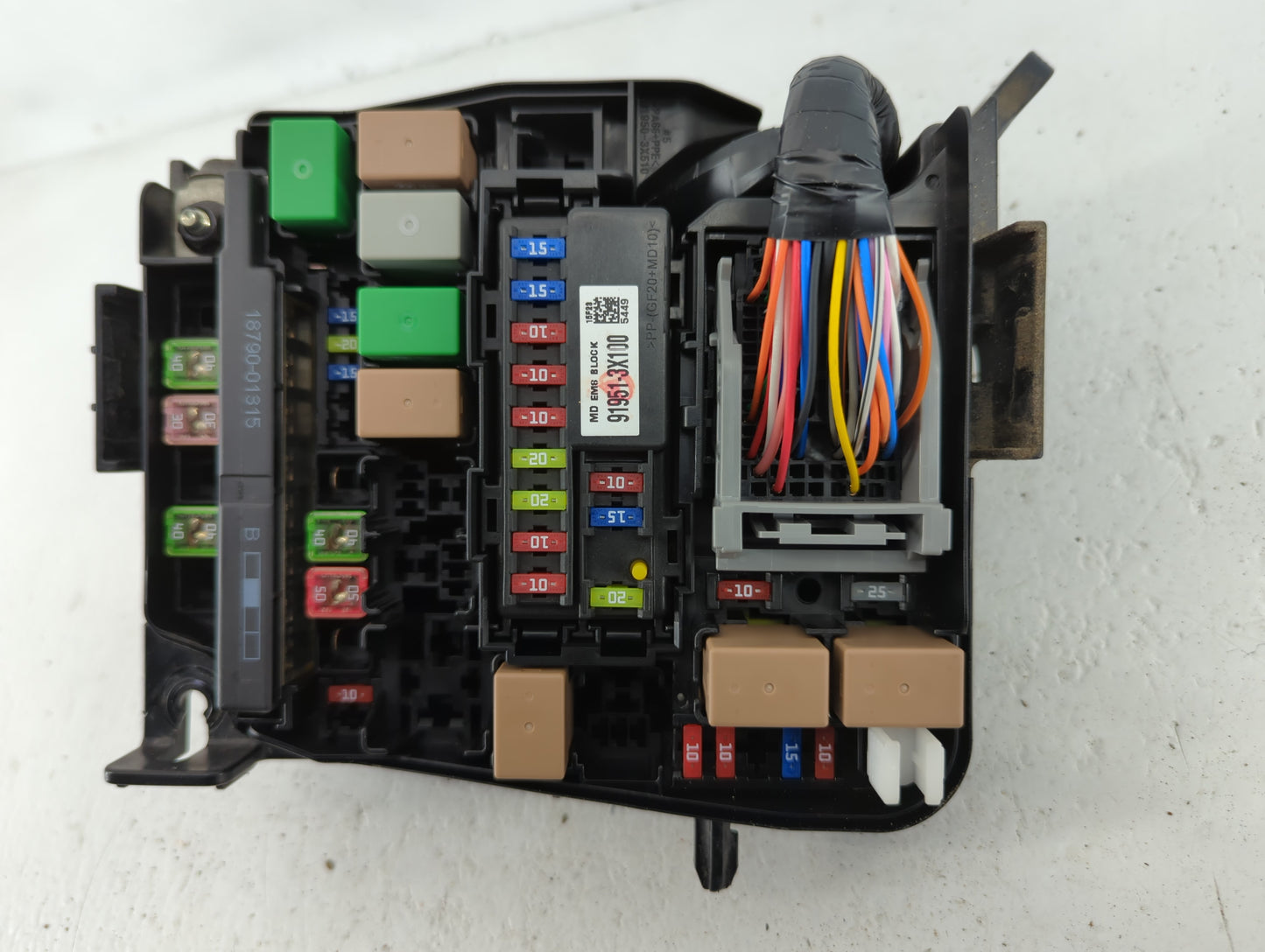 2014-2016 Hyundai Elantra Fusebox Fuse Box Panel Relay Module P/N:912653X060A Fits Fits 2014 2015 2016 OEM Used Auto Parts -