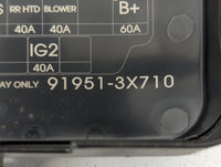 2014-2016 Hyundai Elantra Fusebox Fuse Box Panel Relay Module P/N:919513X710 91951-3X710 Fits Fits 2014 2015 2016 OEM Used A