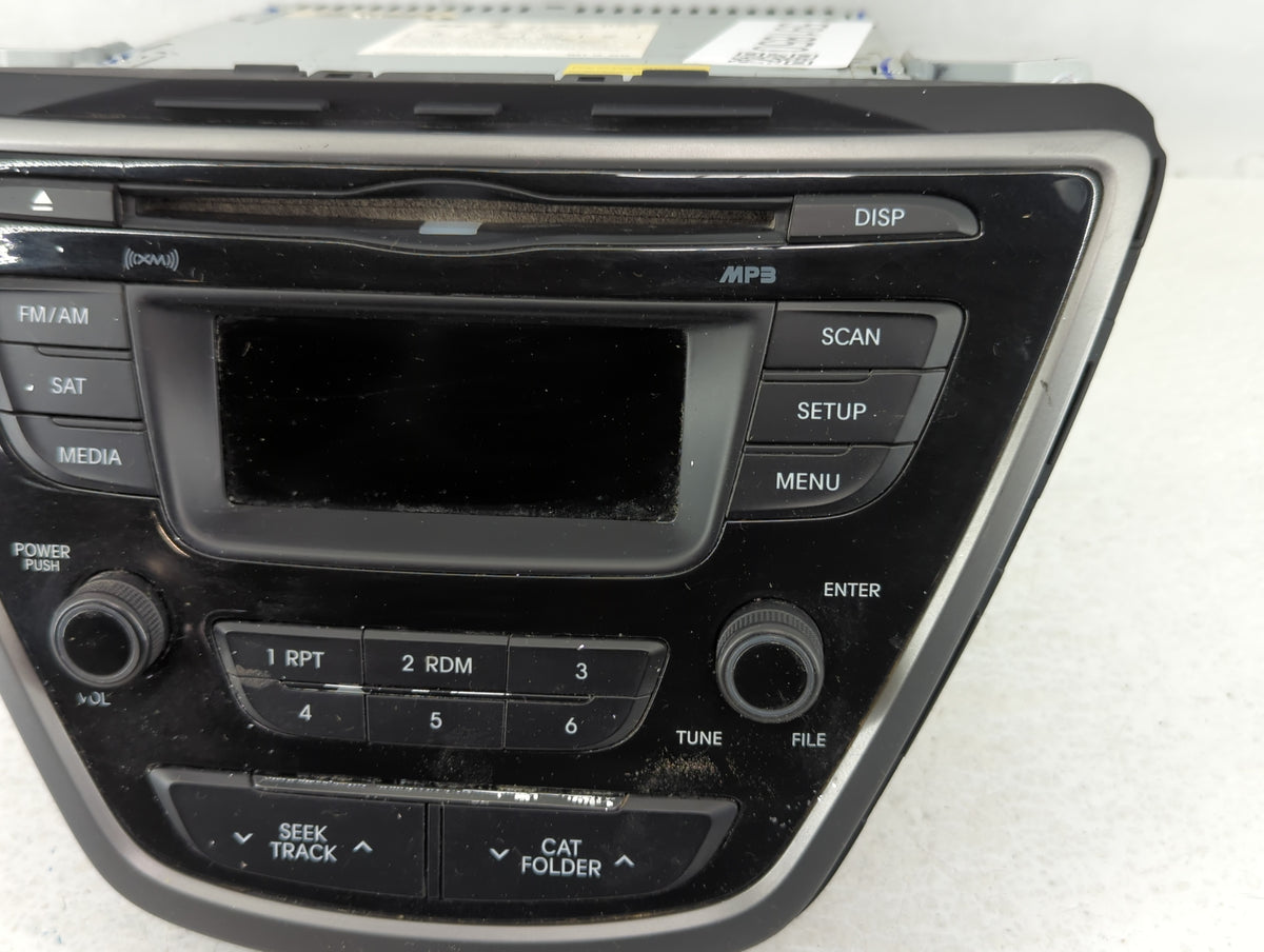 2014-2016 Hyundai Elantra Am Fm Cd Player Radio Receiver 591850 - Oemusedautoparts1.com