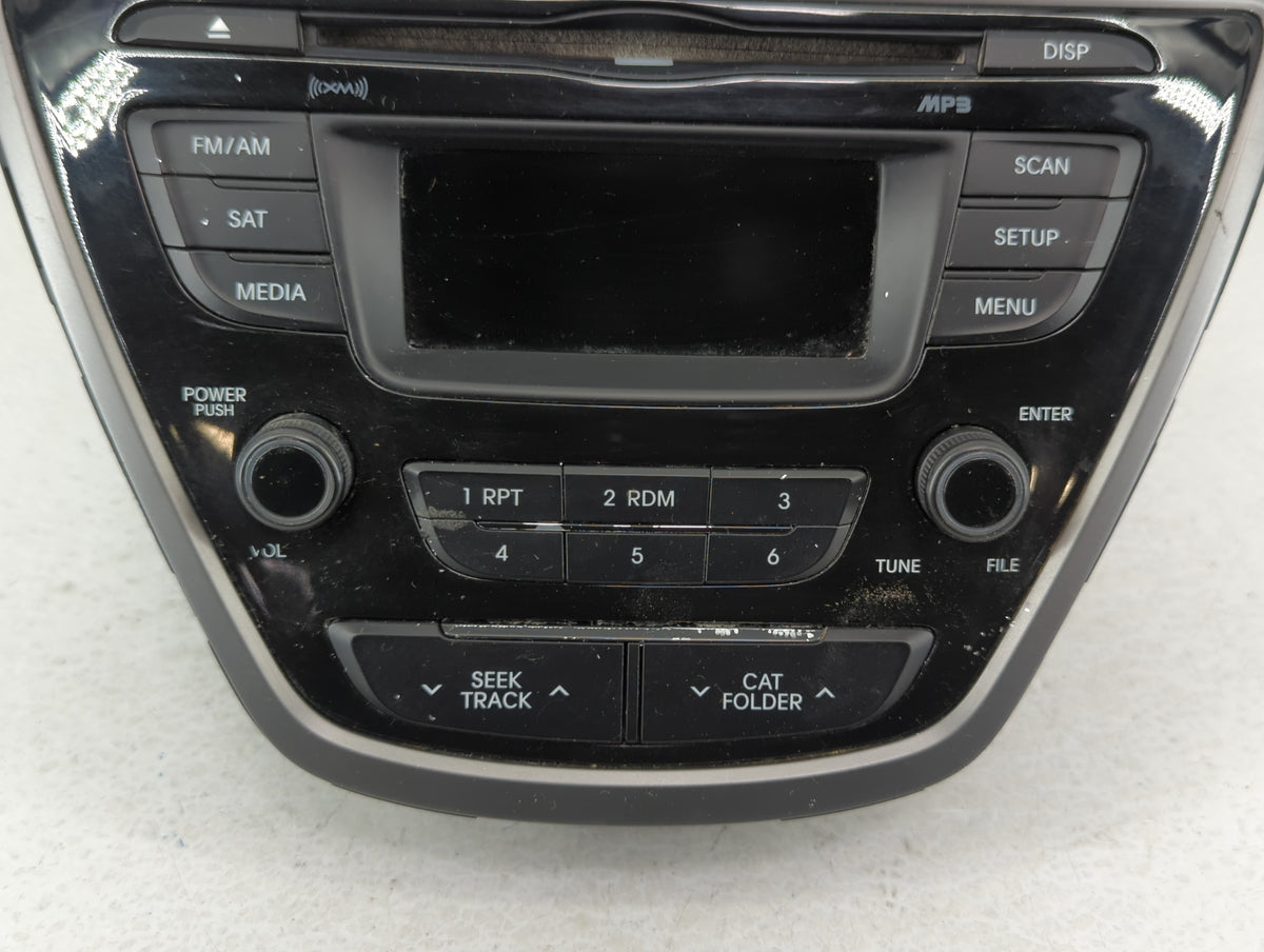 2014-2016 Hyundai Elantra Am Fm Cd Player Radio Receiver 591850 - Oemusedautoparts1.com