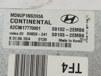 2014-2016 Hyundai Elantra PCM Engine Control Computer ECU ECM PCU OEM P/N:39102-2EMB6 Fits Fits 2014 2015 2016 OEM Used Auto