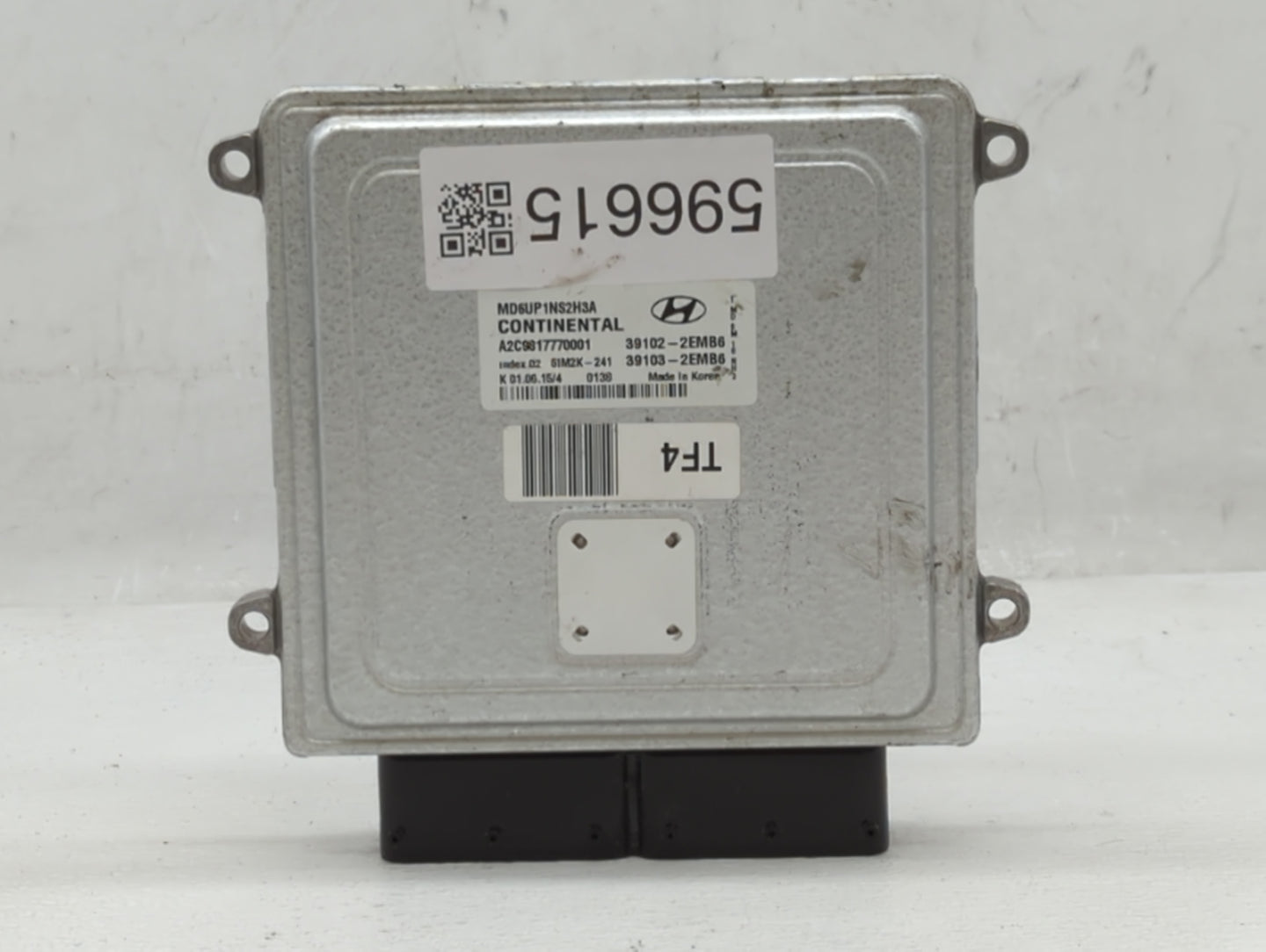 2014-2016 Hyundai Elantra PCM Engine Control Computer ECU ECM PCU OEM P/N:39102-2EMB6 Fits Fits 2014 2015 2016 OEM Used Auto