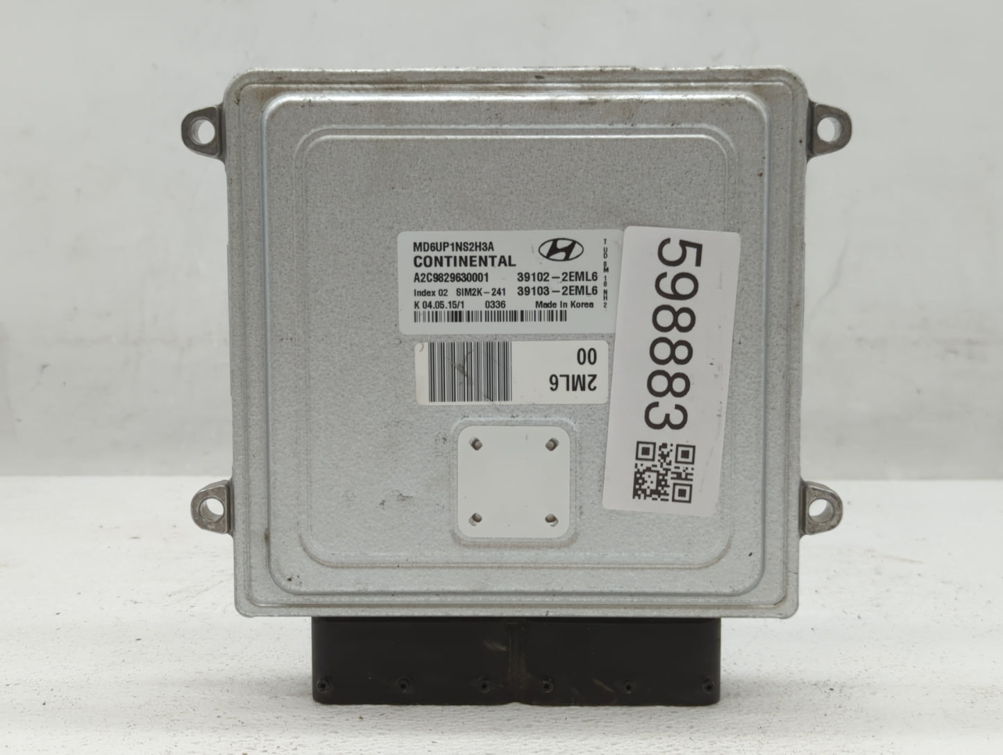 2014-2016 Hyundai Elantra PCM Engine Control Computer ECU ECM PCU OEM P/N:39102-2EML6 Fits Fits 2014 2015 2016 OEM Used Auto
