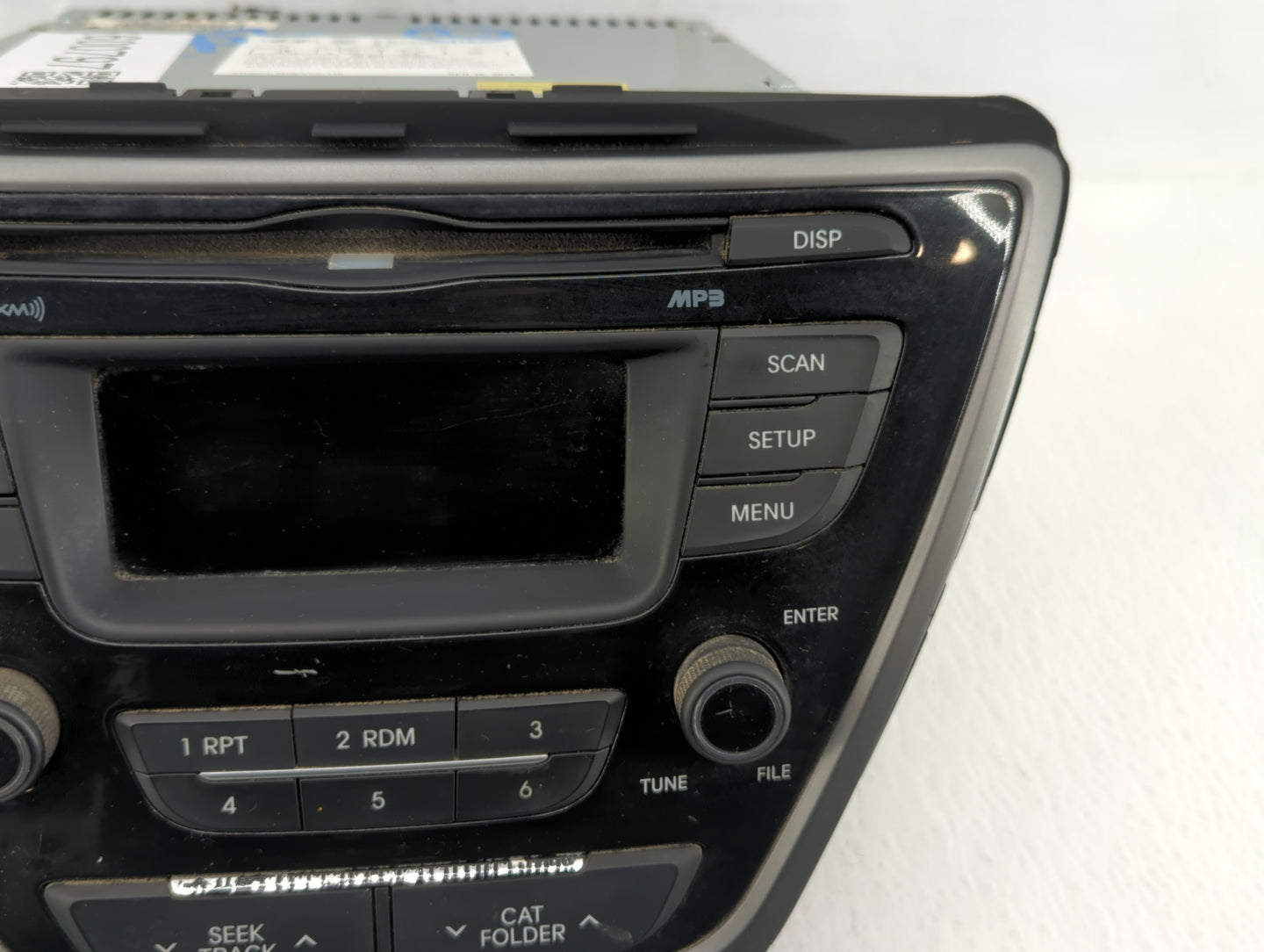 2014-2016 Hyundai Elantra Radio AM FM Cd Player Receiver Replacement P/N:96170-3X156GU Fits Fits 2014 2015 2016 OEM Used Aut
