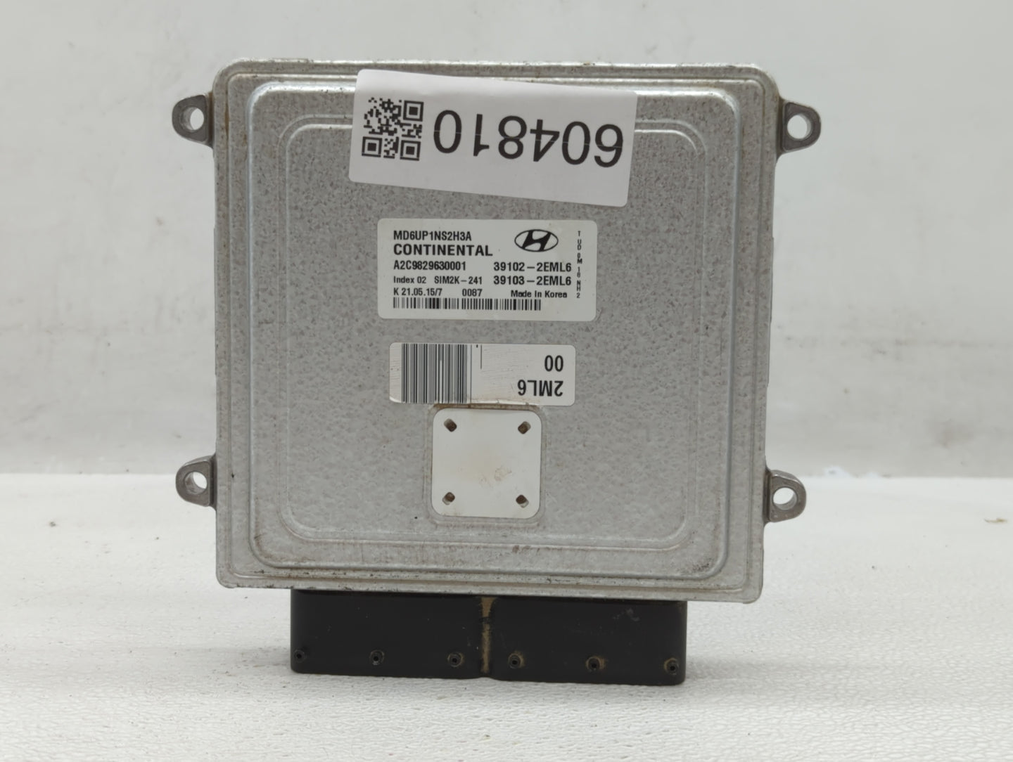 2014-2016 Hyundai Elantra PCM Engine Control Computer ECU ECM PCU OEM P/N:39103-2EML6 39102-2EML6 Fits Fits 2014 2015 2016 O