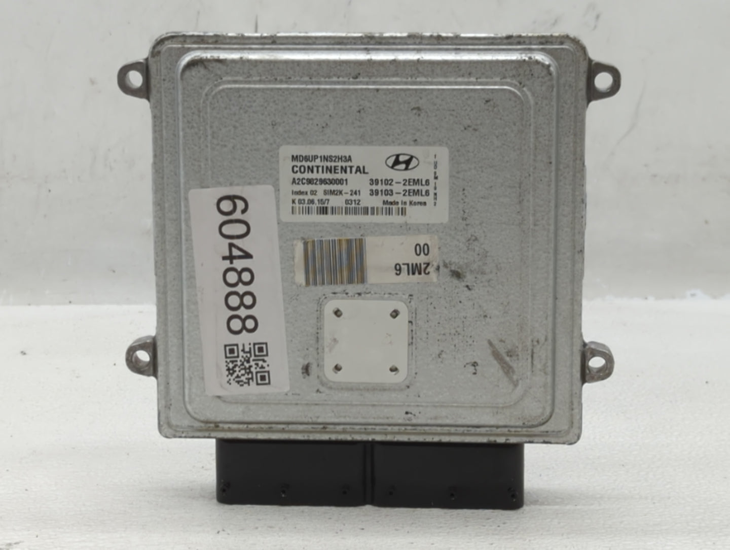 2014-2016 Hyundai Elantra PCM Engine Control Computer ECU ECM PCU OEM P/N:39102-2EML6 Fits Fits 2014 2015 2016 OEM Used Auto
