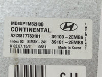2014-2016 Hyundai Elantra PCM Engine Control Computer ECU ECM PCU OEM P/N:39101-2EMB6 39100-2EMB6 Fits Fits 2014 2015 2016 O