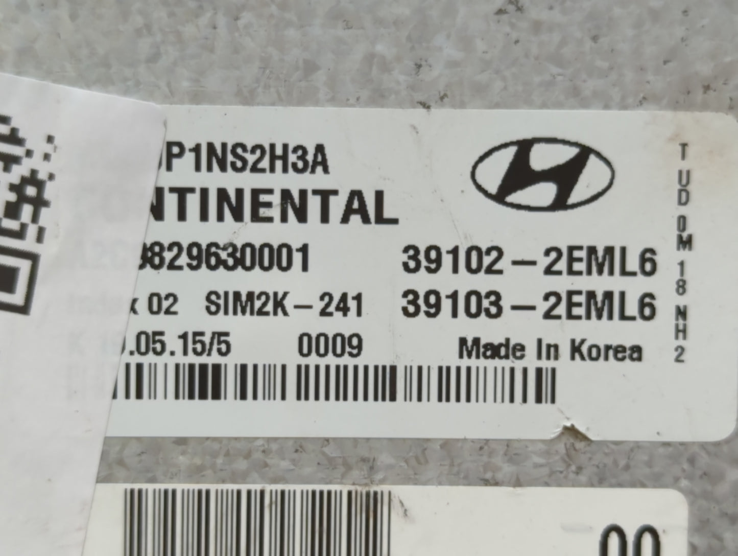 2014-2016 Hyundai Elantra PCM Engine Control Computer ECU ECM PCU OEM P/N:39103-2EML6 39102-2EML6 Fits Fits 2014 2015 2016 O