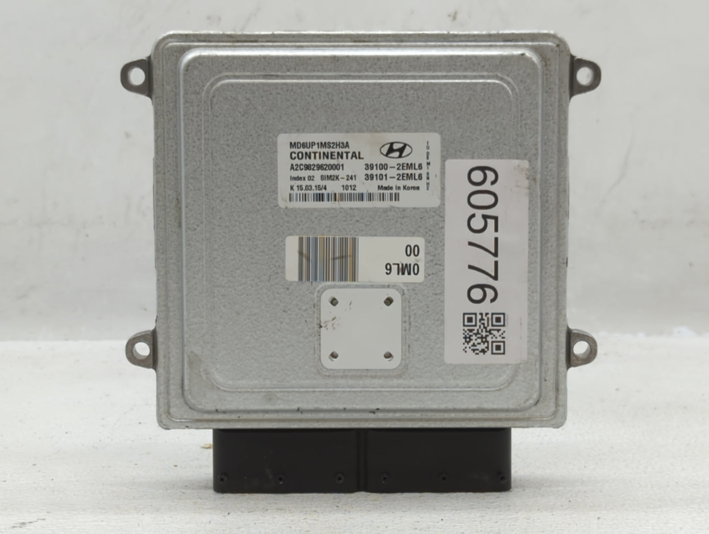 2014-2016 Hyundai Elantra PCM Engine Control Computer ECU ECM PCU OEM P/N:39100-2EML6 Fits Fits 2014 2015 2016 OEM Used Auto
