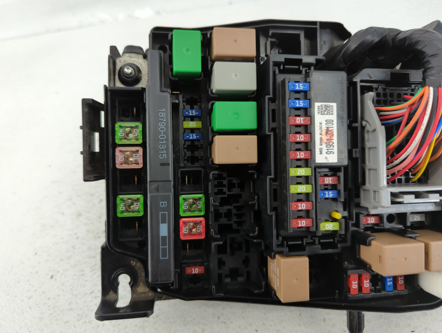 2014-2016 Hyundai Elantra Fusebox Fuse Box Panel Relay Module P/N:912653X060A Fits Fits 2014 2015 2016 OEM Used Auto Parts -
