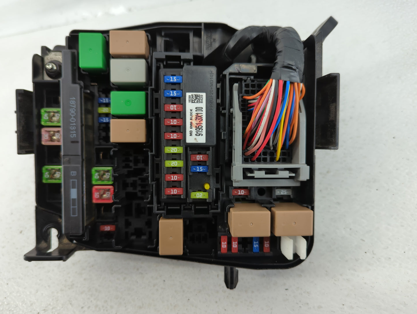 2014-2016 Hyundai Elantra Fusebox Fuse Box Panel Relay Module P/N:912653X060A Fits Fits 2014 2015 2016 OEM Used Auto Parts -