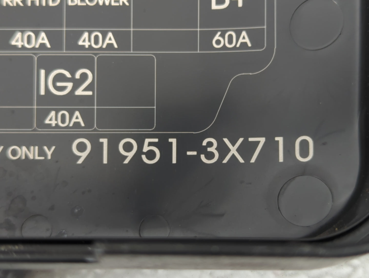 2014-2016 Hyundai Elantra Fusebox Fuse Box Panel Relay Module P/N:91951-3X710 Fits Fits 2014 2015 2016 OEM Used Auto Parts -