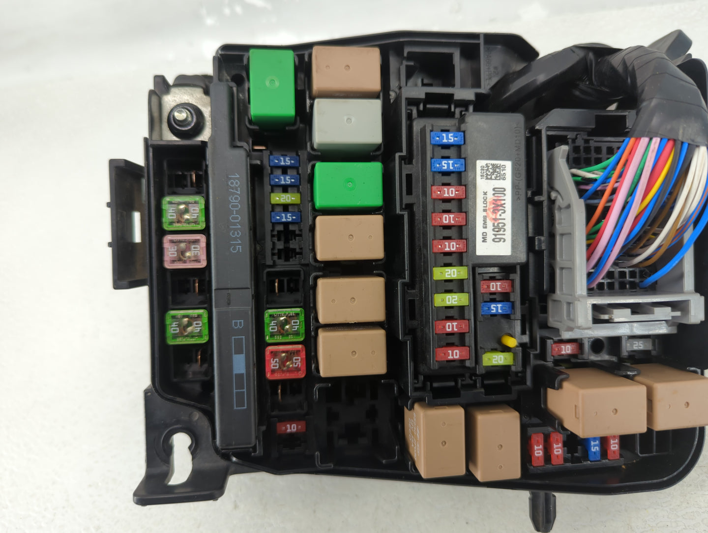 2014-2016 Hyundai Elantra Fusebox Fuse Box Panel Relay Module P/N:91266 3X050A Fits Fits 2014 2015 2016 OEM Used Auto Parts 