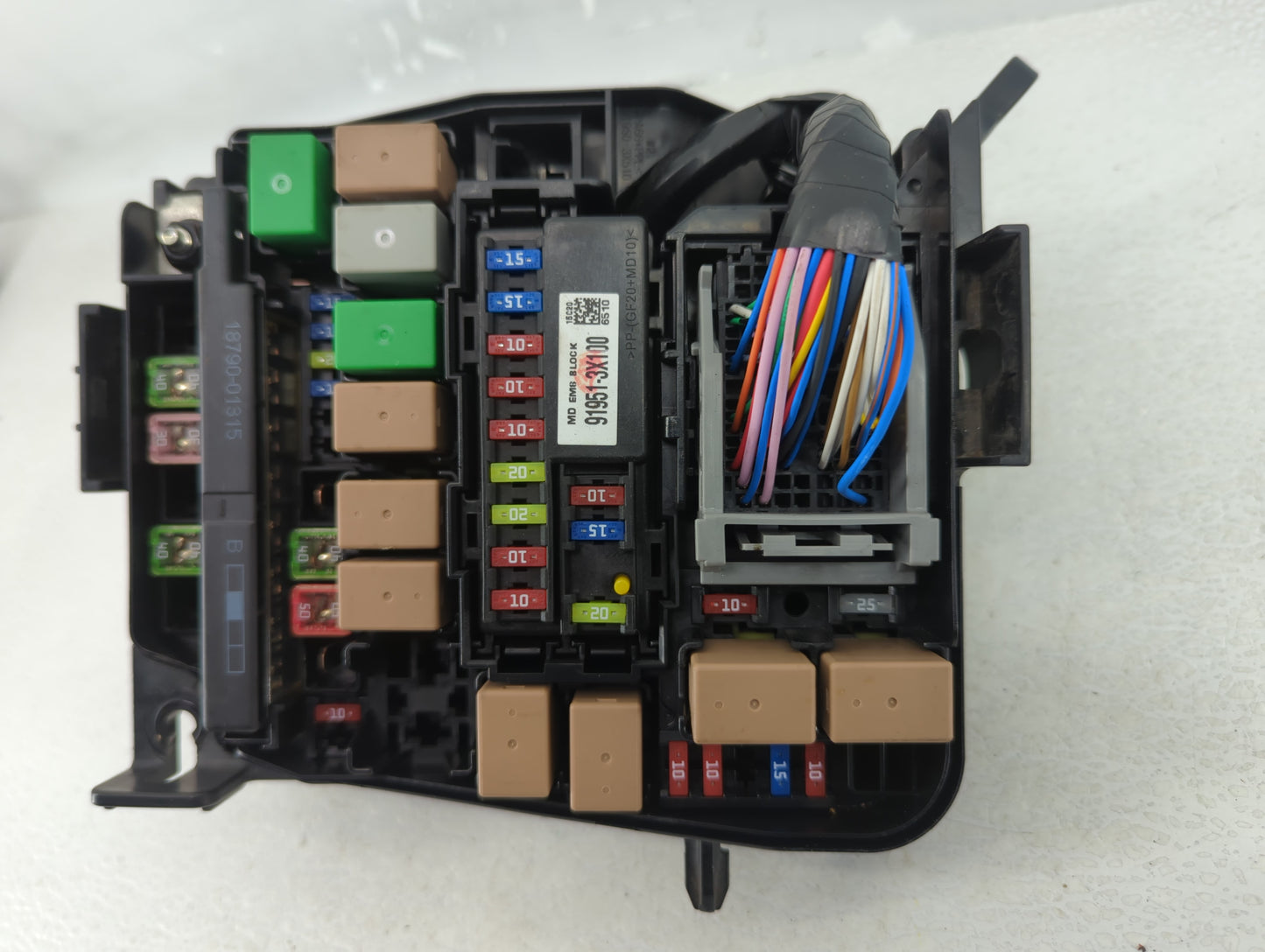 2014-2016 Hyundai Elantra Fusebox Fuse Box Panel Relay Module P/N:91266 3X050A Fits Fits 2014 2015 2016 OEM Used Auto Parts 