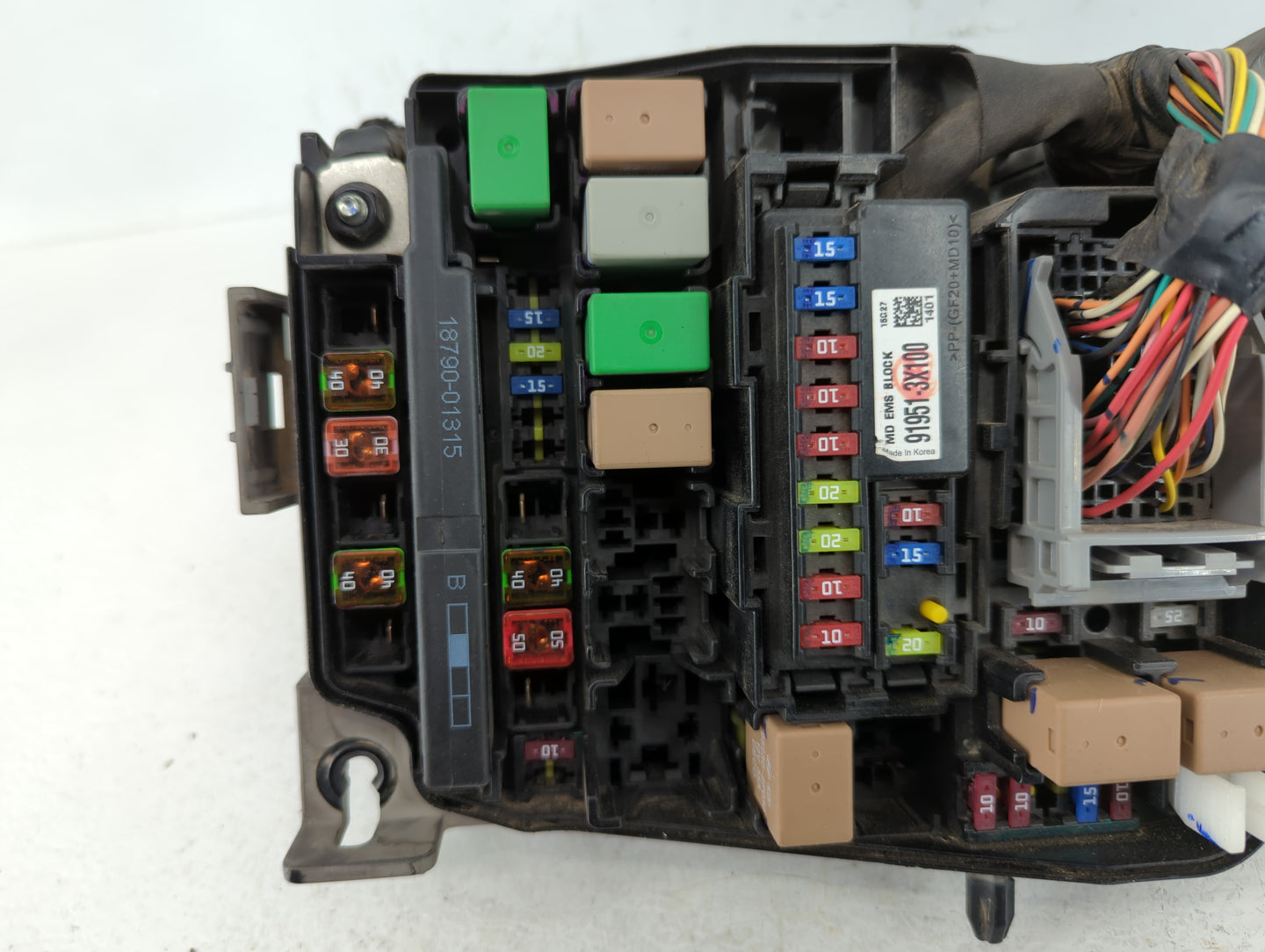 2014-2016 Hyundai Elantra Fusebox Fuse Box Panel Relay Module P/N:91951-3X710 Fits Fits 2014 2015 2016 OEM Used Auto Parts -