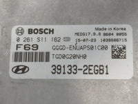 2016-2017 Hyundai Elantra PCM Engine Control Computer ECU ECM PCU OEM P/N:39133-2EGB1 Fits Fits 2016 2017 OEM Used Auto Part