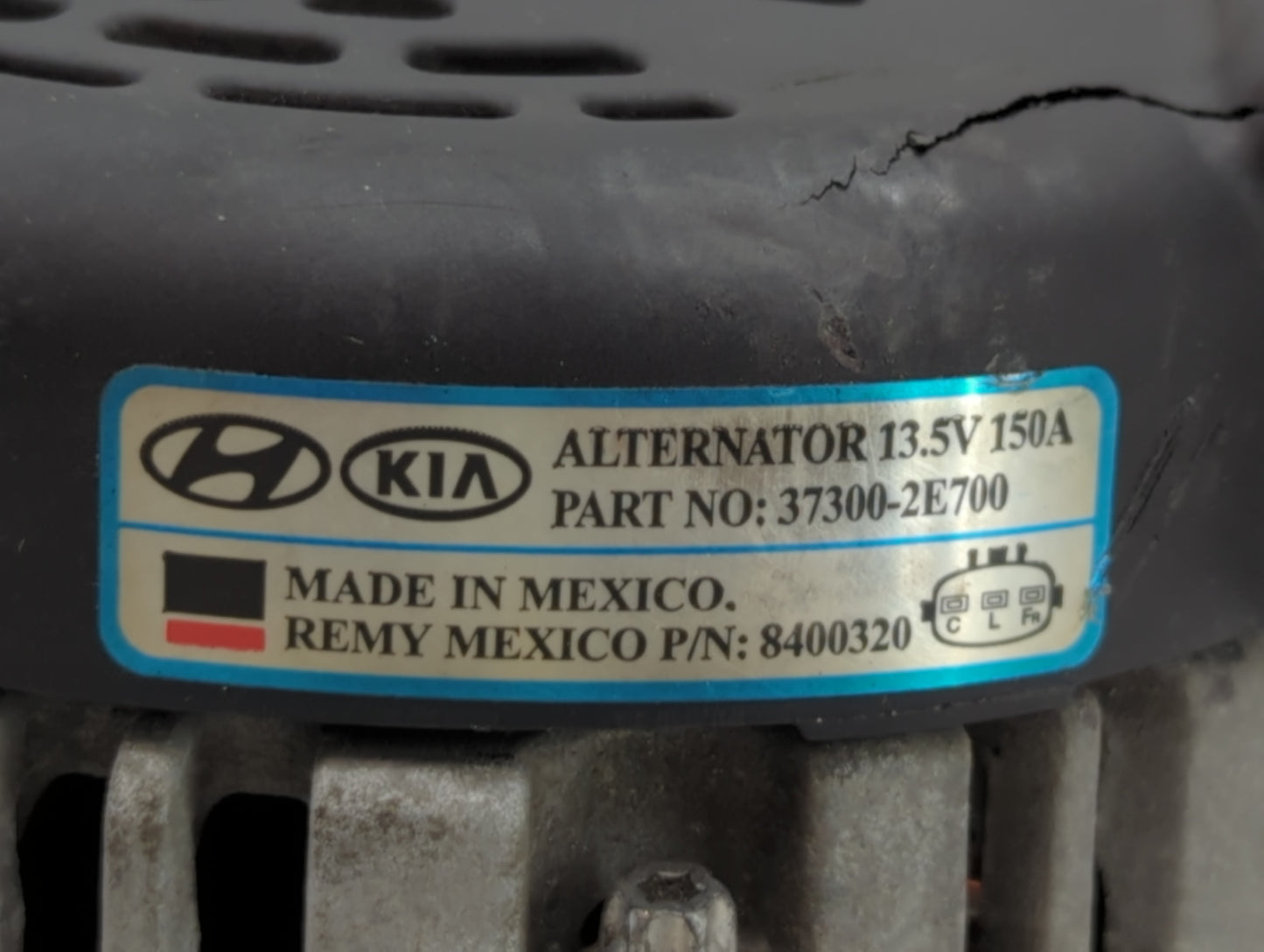 2016 Hyundai Elantra Alternator Generator Charging Assembly Engine Oem - Oemusedautoparts1.com