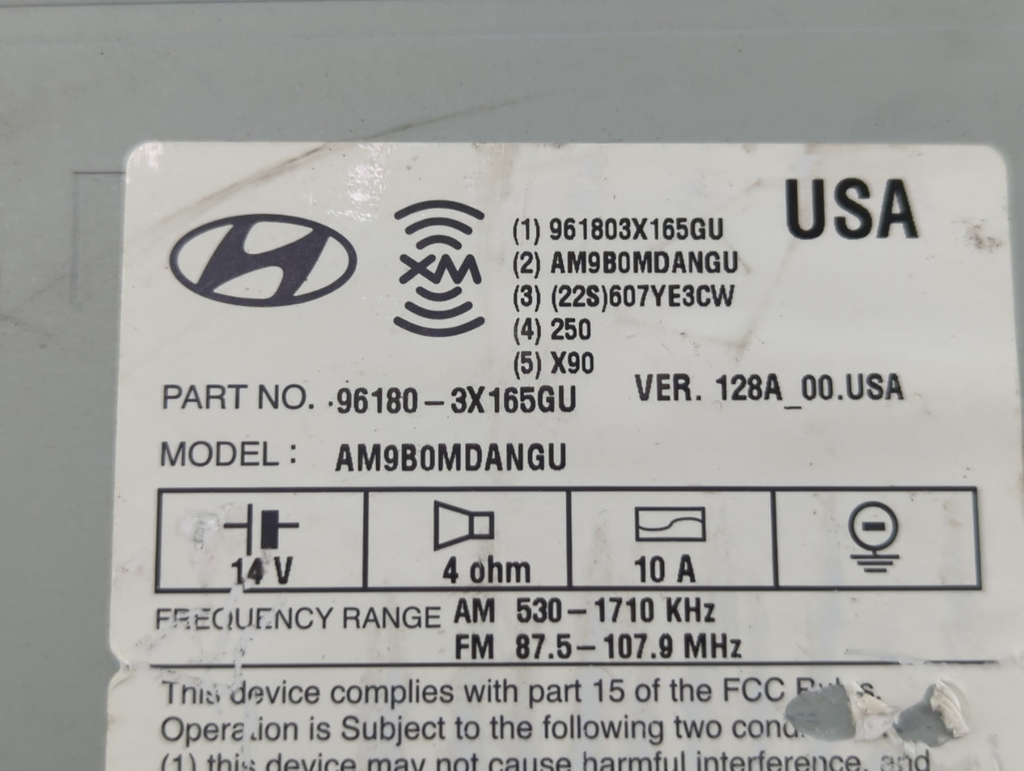 2014-2016 Hyundai Elantra Am Fm Cd Player Radio Receiver - Oemusedautoparts1.com