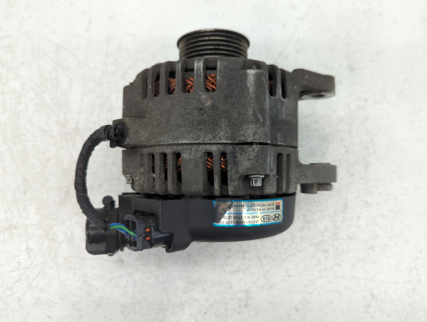 2016 Hyundai Elantra Alternator Replacement Generator Charging Assembly Engine OEM P/N:37300-2E720 Fits OEM Used Auto Parts 