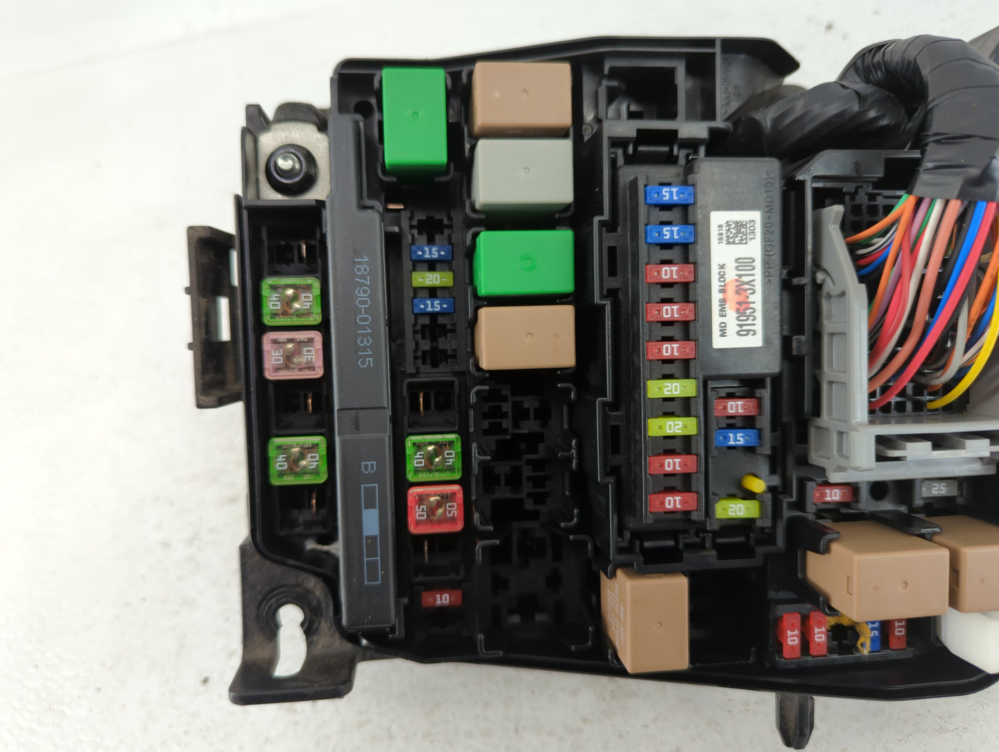 2014-2016 Hyundai Elantra Fusebox Fuse Box Panel Relay Module P/N:91265 3X060A Fits Fits 2014 2015 2016 OEM Used Auto Parts 