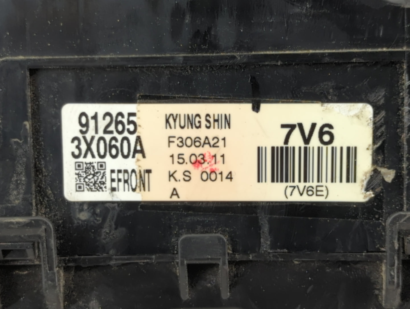 2014-2016 Hyundai Elantra Fusebox Fuse Box Panel Relay Module P/N:91265 3X060A Fits Fits 2014 2015 2016 OEM Used Auto Parts 