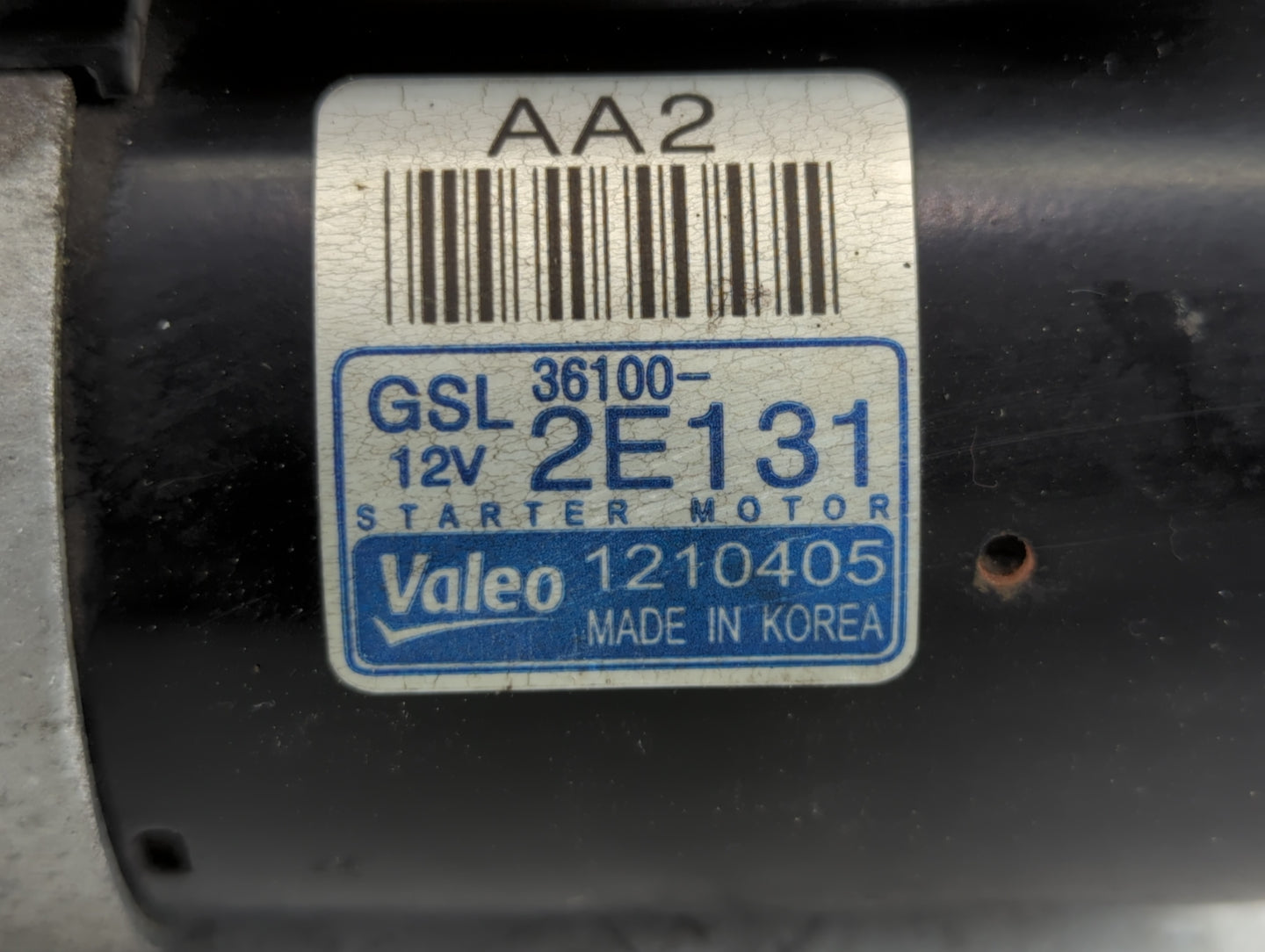 2014-2016 Hyundai Elantra Car Starter Motor Solenoid OEM P/N:1210405 36100-2E131 Fits Fits 2014 2015 2016 OEM Used Auto Part