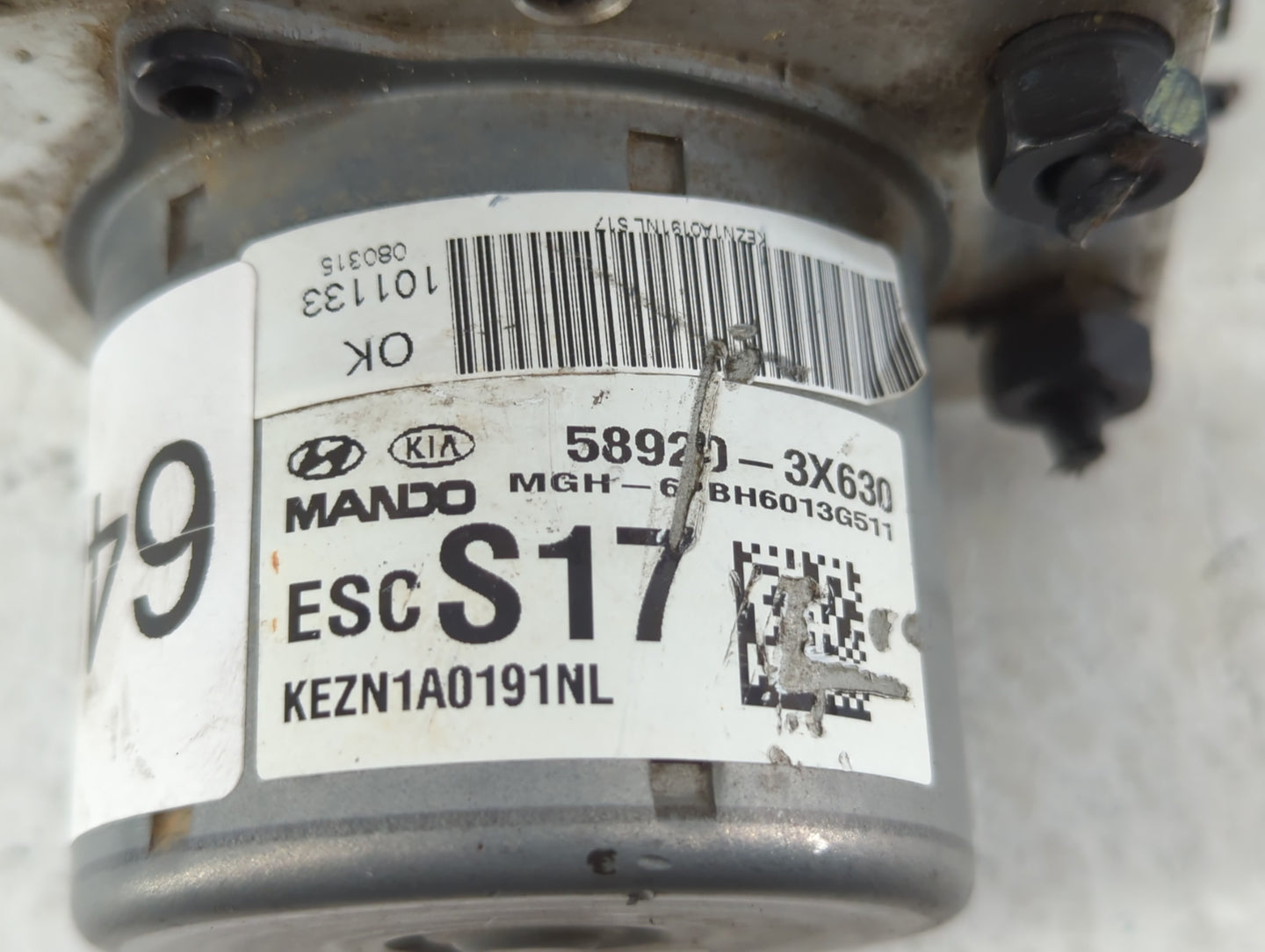 2014-2016 Hyundai Elantra ABS Pump Control Module Replacement P/N:58920-3X630 Fits Fits 2014 2015 2016 OEM Used Auto Parts -