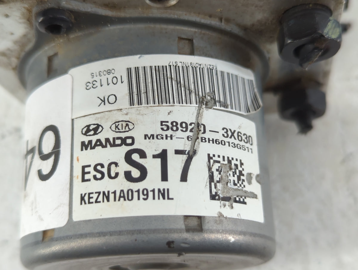 2014-2016 Hyundai Elantra Anti-Lock Brake ABS Pump Module Actuator OEM P/N:58920-3X630 Fits Fits 2014 2015 2016 OEM Used Aut