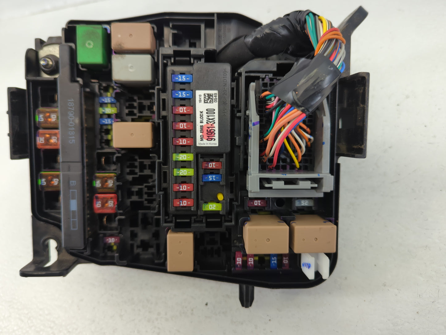 2014-2016 Hyundai Elantra Fusebox Fuse Box Panel Relay Module P/N:91951-3X710 Fits Fits 2014 2015 2016 OEM Used Auto Parts -