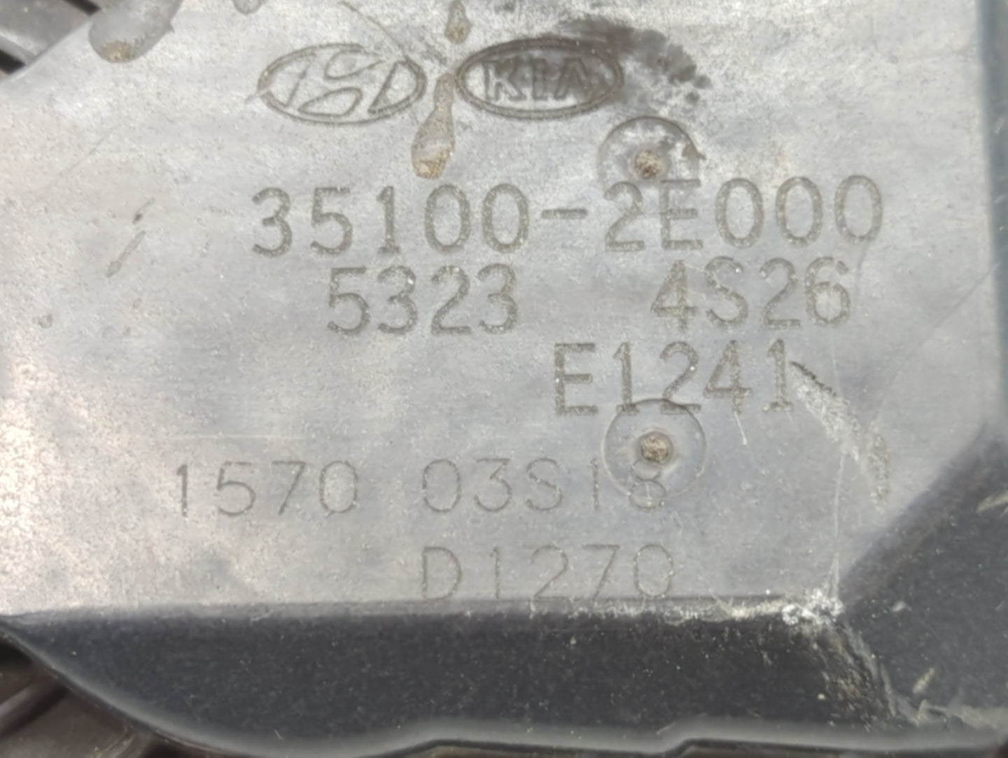 2011-2020 Hyundai Elantra Throttle Body P/N:35100-2E000 Fits Fits 2011 2012 2013 2014 2015 2016 2017 2018 2019 2020 2021 OEM