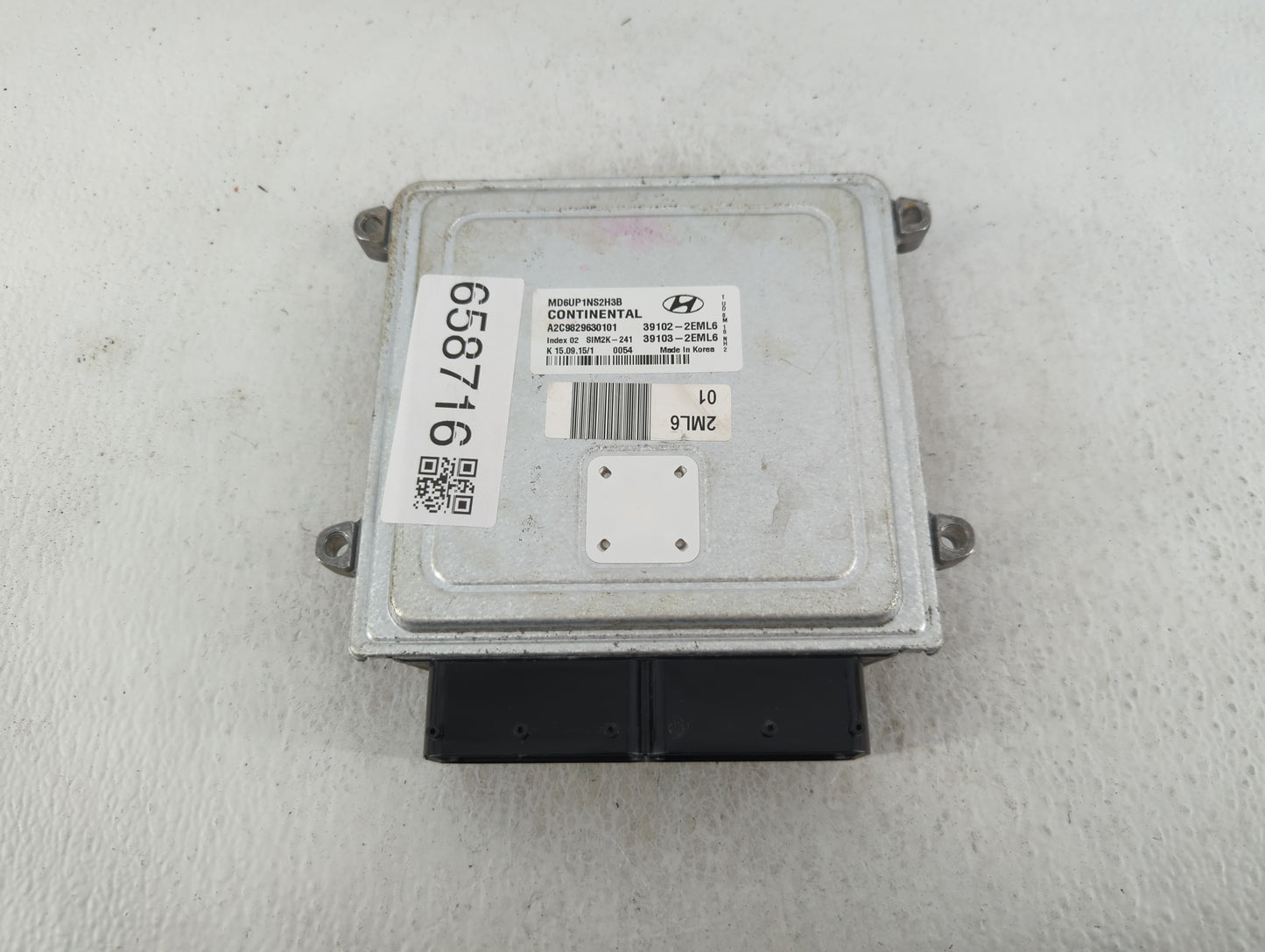 2014-2016 Hyundai Elantra PCM Engine Control Computer ECU ECM PCU OEM P/N:39103-2EML6 39102-2EML6 Fits Fits 2014 2015 2016 O