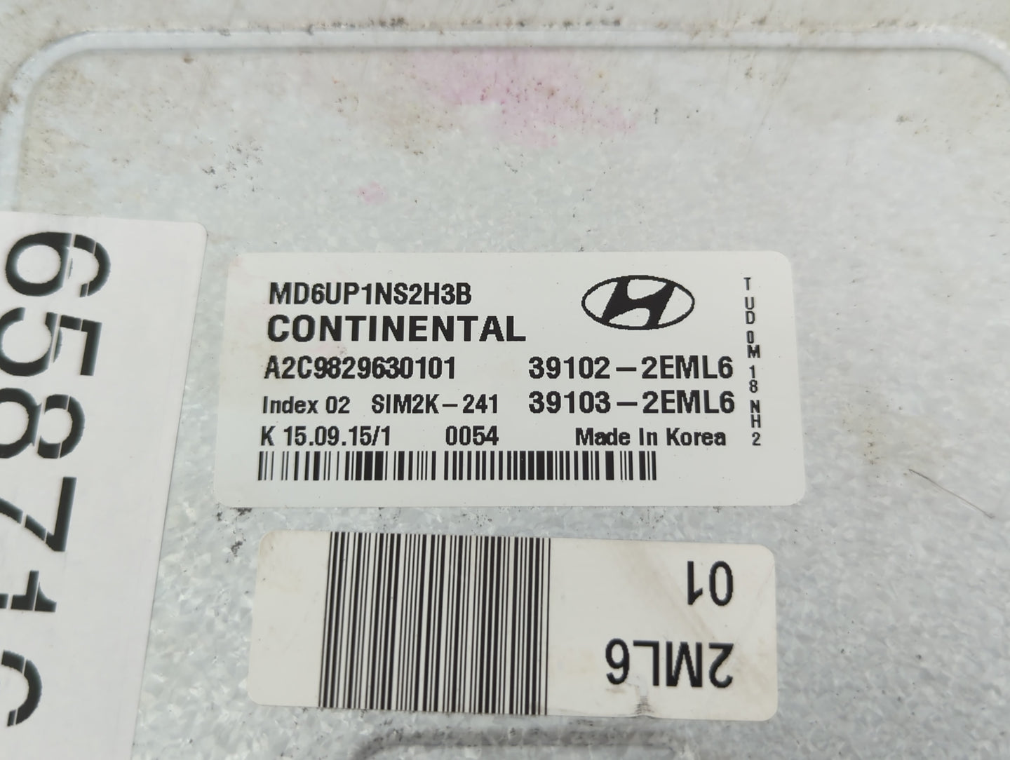 2014-2016 Hyundai Elantra PCM Engine Control Computer ECU ECM PCU OEM P/N:39103-2EML6 39102-2EML6 Fits Fits 2014 2015 2016 O