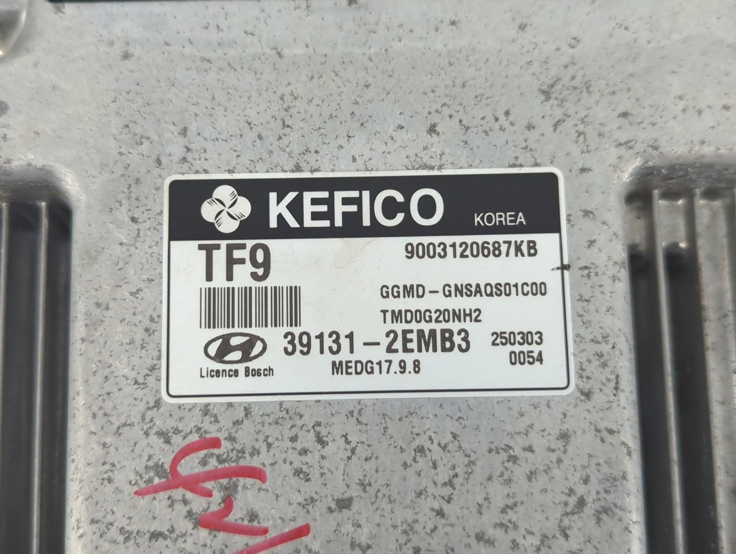 2014-2016 Hyundai Elantra PCM Engine Control Computer ECU ECM PCU OEM P/N:39131-2EMB3 Fits Fits 2014 2015 2016 OEM Used Auto