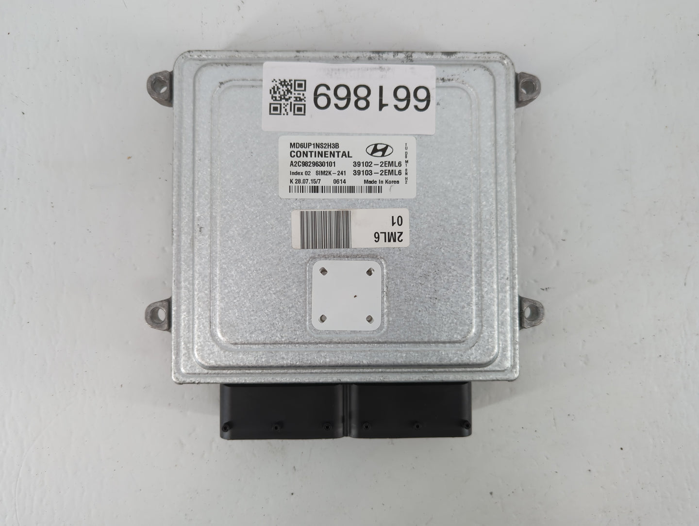 2015-2016 Hyundai Elantra PCM Engine Control Computer ECU ECM PCU OEM P/N:39103-2EML6 39102-2EML6 Fits Fits 2015 2016 OEM Us